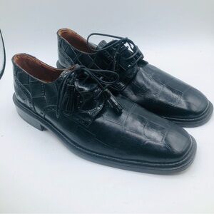 Brass boot‎ men's Crocodile leather shoes Size 10